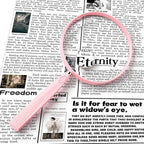 Feosky Handheld Reading Magnifier, 10X Magnifier, 130mm Shatterproof Lens - Image 4
