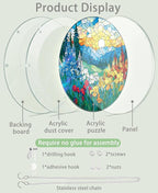 Acrylic Puzzle Suncatcher, Sunrise Sea Flowers Sun Catcher - Image 6