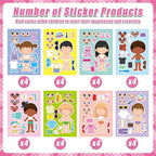 32 Sheets Make a Face and Dress Up Stickers, Make Your Own Stickers - Image 2
