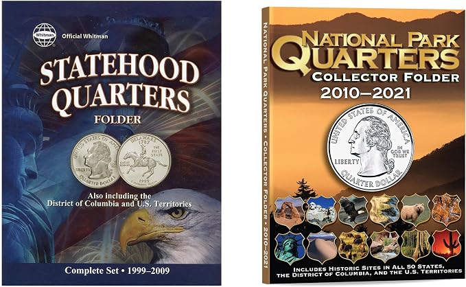 Whitman US Washington Statehood and National Parks Quarter Coin Color-Folder by Unknown
