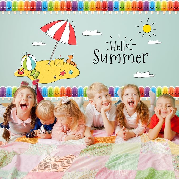 FYSUIMU 65.6 Ft Summer Bulletin Board Borders Ice Cream Border Classroom - Image 7