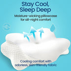 Cervical Neck Pillow for Sleeping, Ergonomic Contour Soft Non Collapsing Memory - Image 7