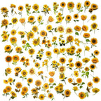 100Pcs Small Sunflower Stickers Transparent - Image 5