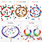 Redtwo 6200 Clay Beads Bracelet Making Kit, 24 Colors Flat Preppy Beads - Image 4