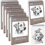 5 Pcs Sketch Book Bulk 9 x 12 in 200 Sheets Top Spiral Bound Sketch Pad Drawing by UZLUbuywithconfidence