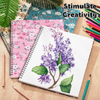 4 Pack Sketch Book, 8.5 x 11Inch Sketchbook, 68lb/100gsm Spiral Bound Sketch Pad - Image 7
