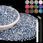 8000PCS 3mm Resin Rhinestones in Bulk, Bedazzling Flatback Crystals Rhinestones by BELLEBOOST
