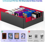 UAONO Trading Card Storage Box, Holds 2400 Sleeved Cards - Image 2