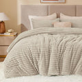 BEDELITE Fleece Full Comforter Set -Super Soft & Warm Fluffy Linen Bedding by BEDELITE