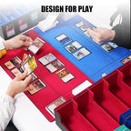 Trading Card Storage Box with Commander Display, 5-Row Deck Case with Removable - Image 6