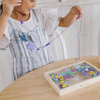 Melissa & Doug Created by Me! Butterfly Beads Wooden Bead Kit, 150+ Beads - Image 5