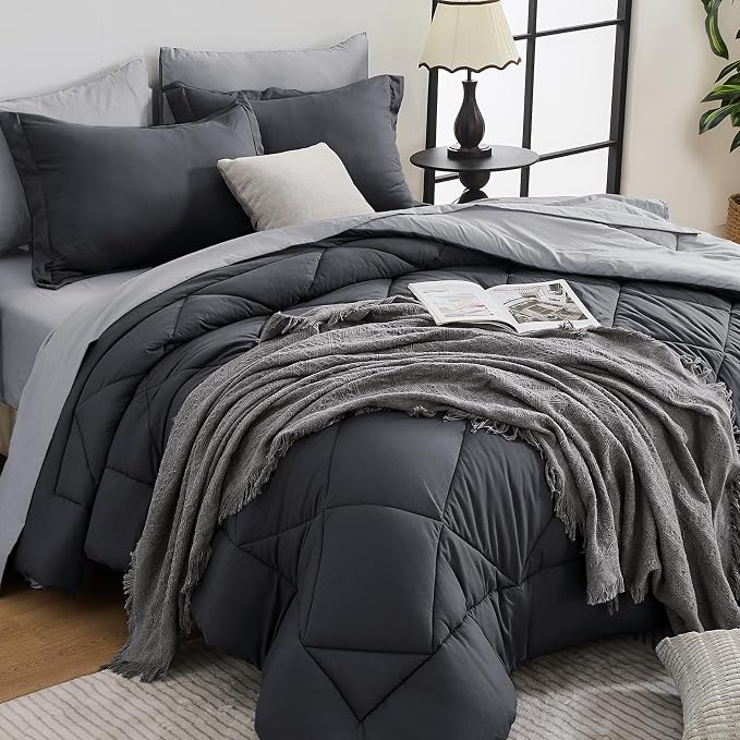 HEVUMYI 120x98 Oversized King Comforter Set by HEVUMYI