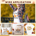 Tintnut Fall Autumn Heat Transfer Vinyl, 10 Sheets 12×10in Iron on Vinyl | Fall - Image 5