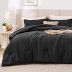 Love's cabin Black Full Comforter Set, 3-Piece Prewashed Bed Set - Image 2