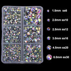 4000pcs Hot Fix Round Crystals Gems Glass Stones Hotfix Flat Back Rhinestones - Image 3