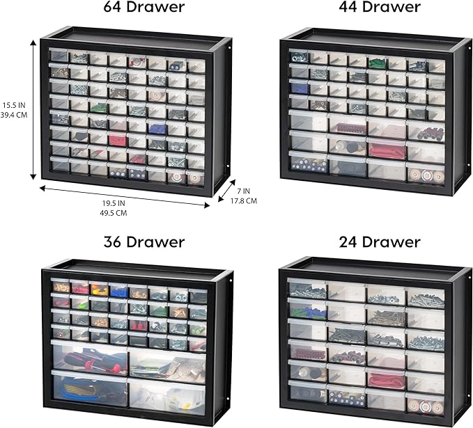 IRIS USA 44-Drawer Small Parts Organizer, Made in USA, Storage Drawers - Image 4