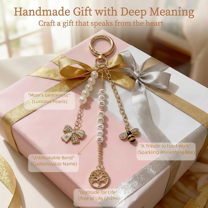 NewOasis 513Pcs Gold Keychain Making Kit & Bag Charm Kit, DIY Lip Gloss Charms - Image 5