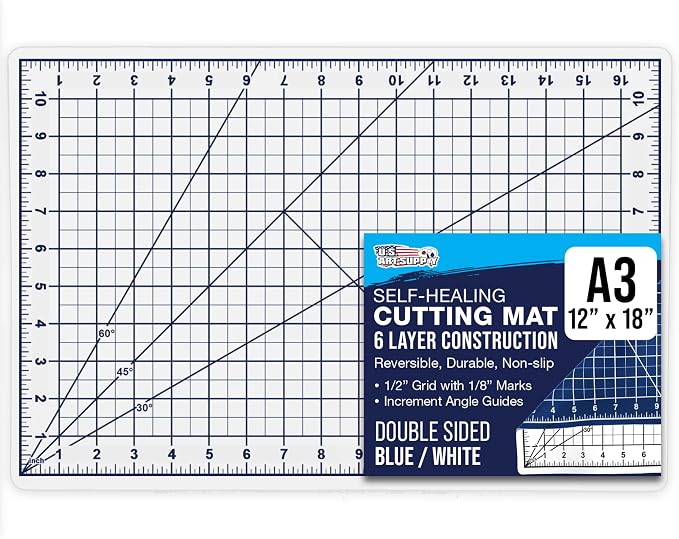 U.S. Art Supply 12" x 18" Self-Healing Cutting Mat 5-Ply by USArtSupply