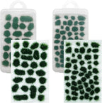 Woohome 78 PCS Static Grass Tuft 2 Size Model Grass Tufts Railway Artificial - Image 2