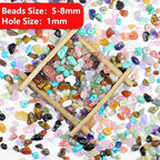 900pcs Natural Gemstone Chip Beads Bulk - Image 2
