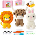 Fortuning's JDS Crochet Kit for Beginners, Amigurumi Crochet Animal Kits by FortuningsJDS