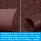 PATIKIL 30Sheets Dark Brown EVA Glitter Foam Sheet 11.8 x 7.9 Inch 2mm Thick - Image 5