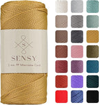 Sensy Premium 2mm 251 Yards Polyester Rope 100% Polypropylene Cord Macrame Cord by SSENSY