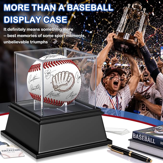 KKU Baseball Display Case 2 Pack, Baseball Holder - Image 6