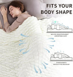 Knitted Weighted Blanket for Adult, No Beads Heavy Blanket 50” x 60'' 5lbs - Image 4