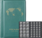 Coin Album for Collectors, 340 Pockets Coin Collection Book Holder Display by MUSHENJI