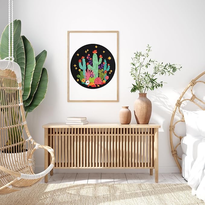 Louise Maelys Cactus Embroidery Kit, Cross Stitch Kit - Image 8
