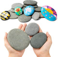 Simetufy 15pcs Rocks for Painting, Flat & Smooth River Rocks for Arts & DIY by Simetufy