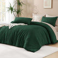 Andency Dark Emerald Green Oversized King Comforter 120"x120", 3 Pieces Super by Andency
