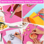 Rotary Cutter and Mat Set, Audab Self Healing Sewing Mats Shirt Cutter 45mm - Image 6
