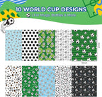 HTVRONT 10 Pack 12"x10" Soccer Ball Patterned Permanent Vinyl | Waterproof Vinyl - Image 2