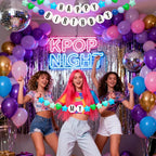 Kpop Theme Party Decorations Christmas Giant Friendship Bracelet Garland Kit - Image 5
