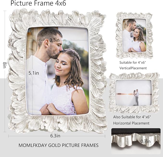 4x6 Vintage Picture Frames, Picture Frame - Image 2