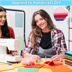 45 PCS Craft Felt Sheets 4 x 4 Inch 2mm Felt Fabric Assorted Colors | Nonwoven - Image 5