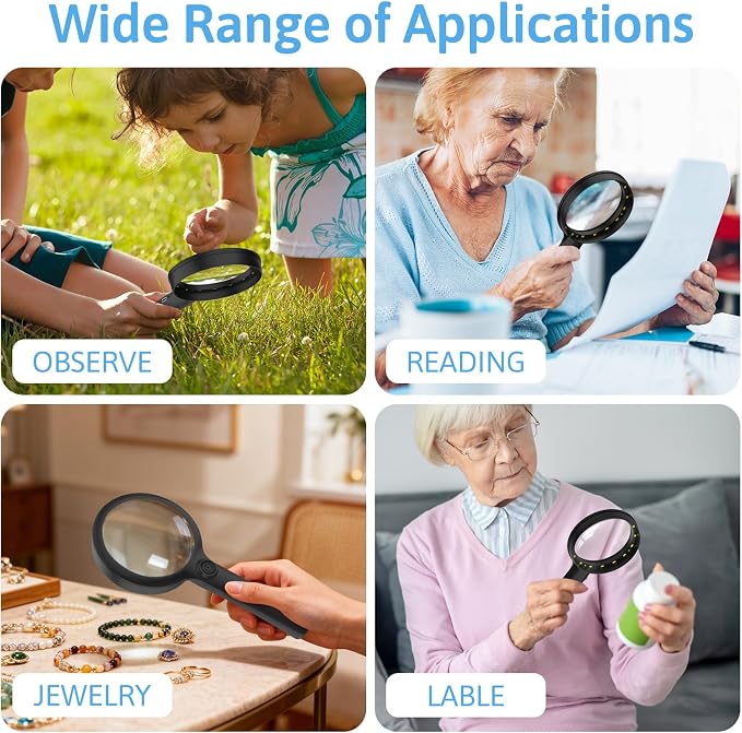 2000mAh Rechargeable Magnifying Glass - Image 7
