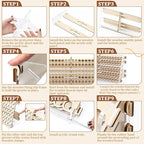 Colingmill Wooden Paint Organizer Storage Rack, 108 Holes Miniature Model Paint - Image 6