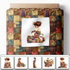Elegant Lady Patchwork Cotton Fabric Panel – 6 Designs + Bonus Patchwork Sheet - Image 2