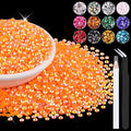 12000PCS 2mm Resin Jelly Rhinestones in Bulk, Bedazzling Flatback Crystals by BELLEBOOST