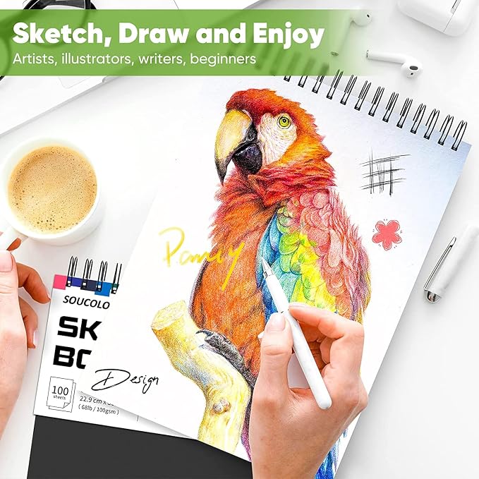 Professional Drawing Supplies for Sketch, Pastel Pencils & Sticks. Soucolor - Image 6