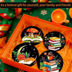 TDOOW Diamond Art Coasters 8 Pcs Colorful Book Diamond Painting Coasters Kit - Image 6