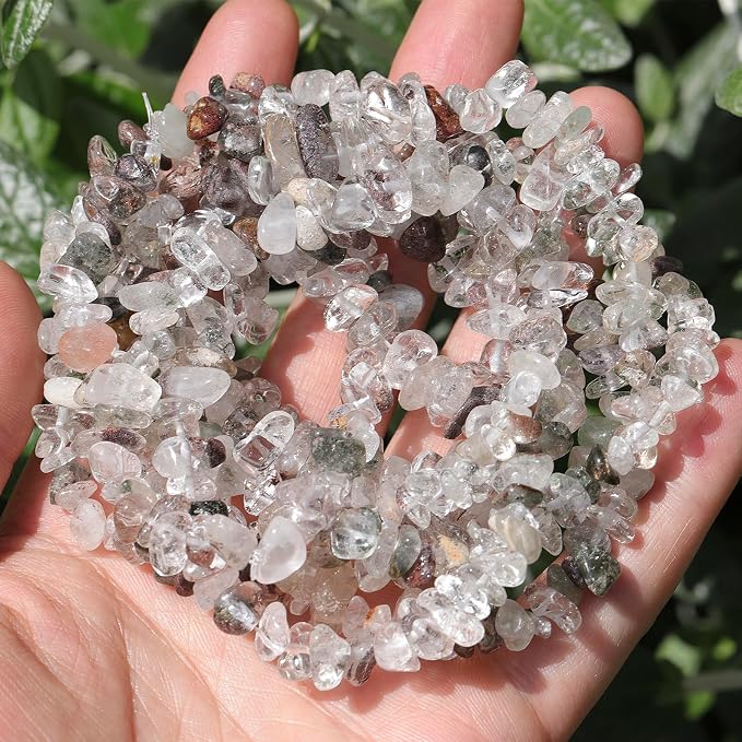 400pcs Natural Chip Stone Beads - Image 5