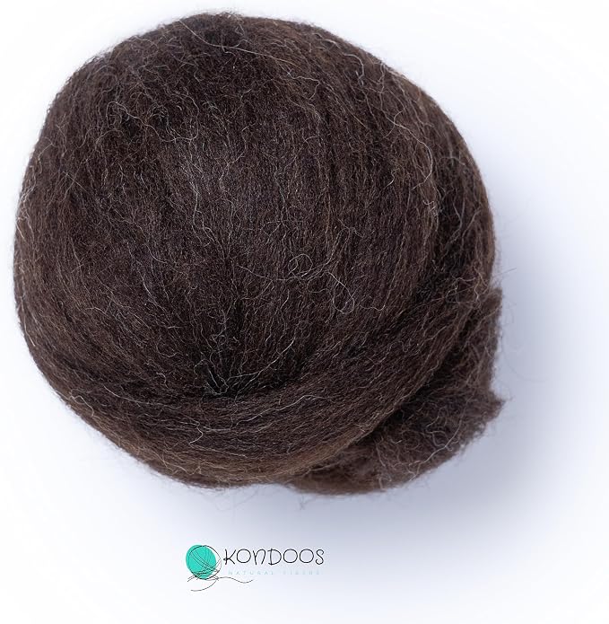 Kondoos Natural Wool roving, 2 OZ. Best Wool - Image 4