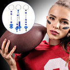 Landical 564 Pcs Football Keychain Making Kit DIY Blue Football Bead Key Chain - Image 6