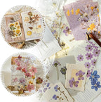120 Pcs Floral Textured Scrapbook Paper Junk Journal Supplies Stationery | 4 - Image 4
