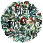 50 Pcs Dark Mermaid Stickers, Retro Style Seabed Deals, Self-Adhesive - Image 7