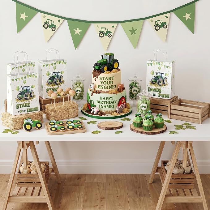 24 Pack Tractor Party Favor Bags, Farm Tractor Gift Bags - Image 8
